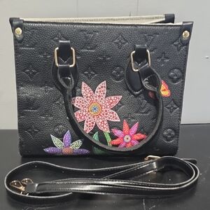 Floral Black Handbag 💖